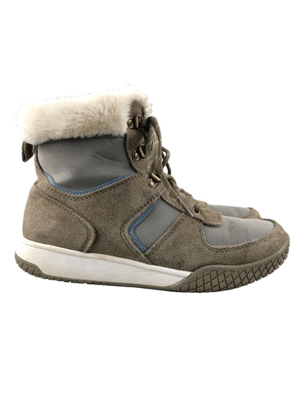 Weatherproof Vintage Women's Size 8M Chloe Brown Leather Faux Fur Sneaker Boots